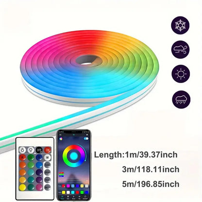 Fita LED RGB Neon USB - Iluminação Inteligente para Sua Casa e Jogos