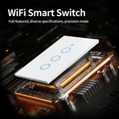 Interruptor Inteligente TNCE Tuya WiFi+Bluetooth/Zigbee - Sem Fio Neutro