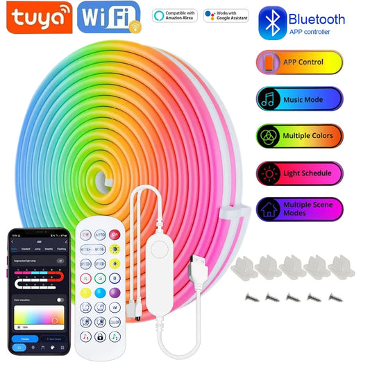 Fita LED RGB Neon USB - Iluminação Inteligente para Sua Casa e Jogos