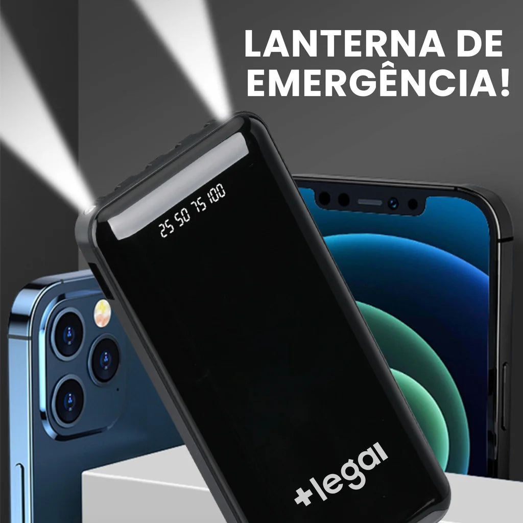 Power Bank 20000mAh Carregador Portátil Rápido