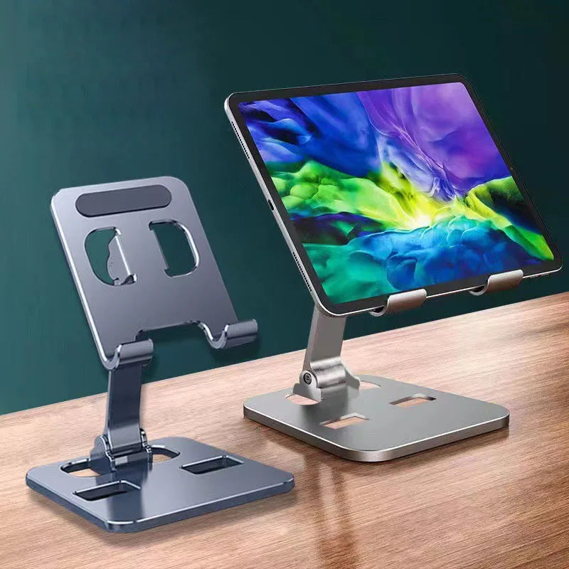 Suporte de Mesa para Celular e Tablet em Alumínio Dobrável