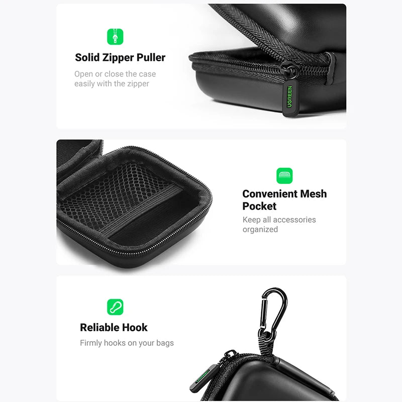 Estojo de Proteção UGREEN para Fones de Ouvido - Ideal para AirPods e Earpods