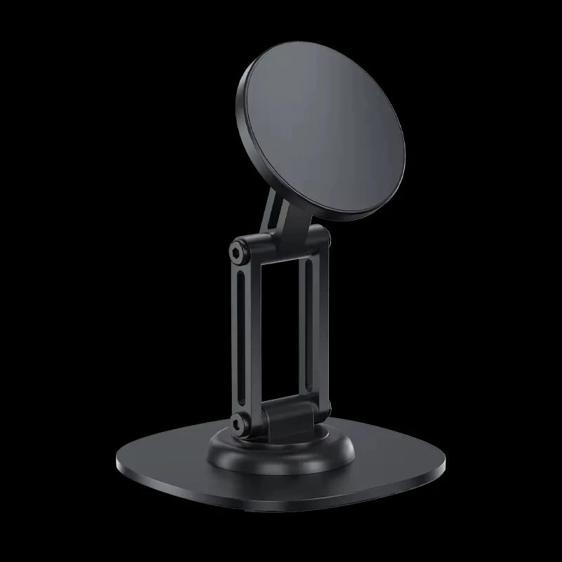 Suporte de Mesa Magnético Dobrável em Liga de Alumínio com Rotação 360° para iPhone com MagSafe