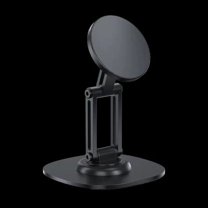 Suporte de Mesa Magnético Dobrável em Liga de Alumínio com Rotação 360° para iPhone com MagSafe
