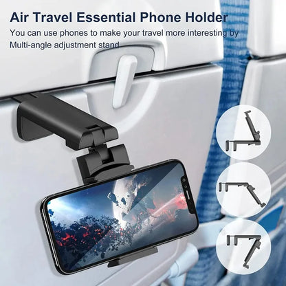 Suporte para Celular de Viagem para Avião - Rotação 360° e Dobrável