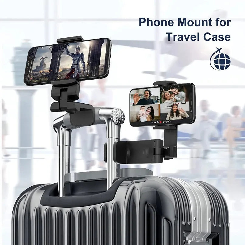 Suporte para Celular de Viagem para Avião - Rotação 360° e Dobrável