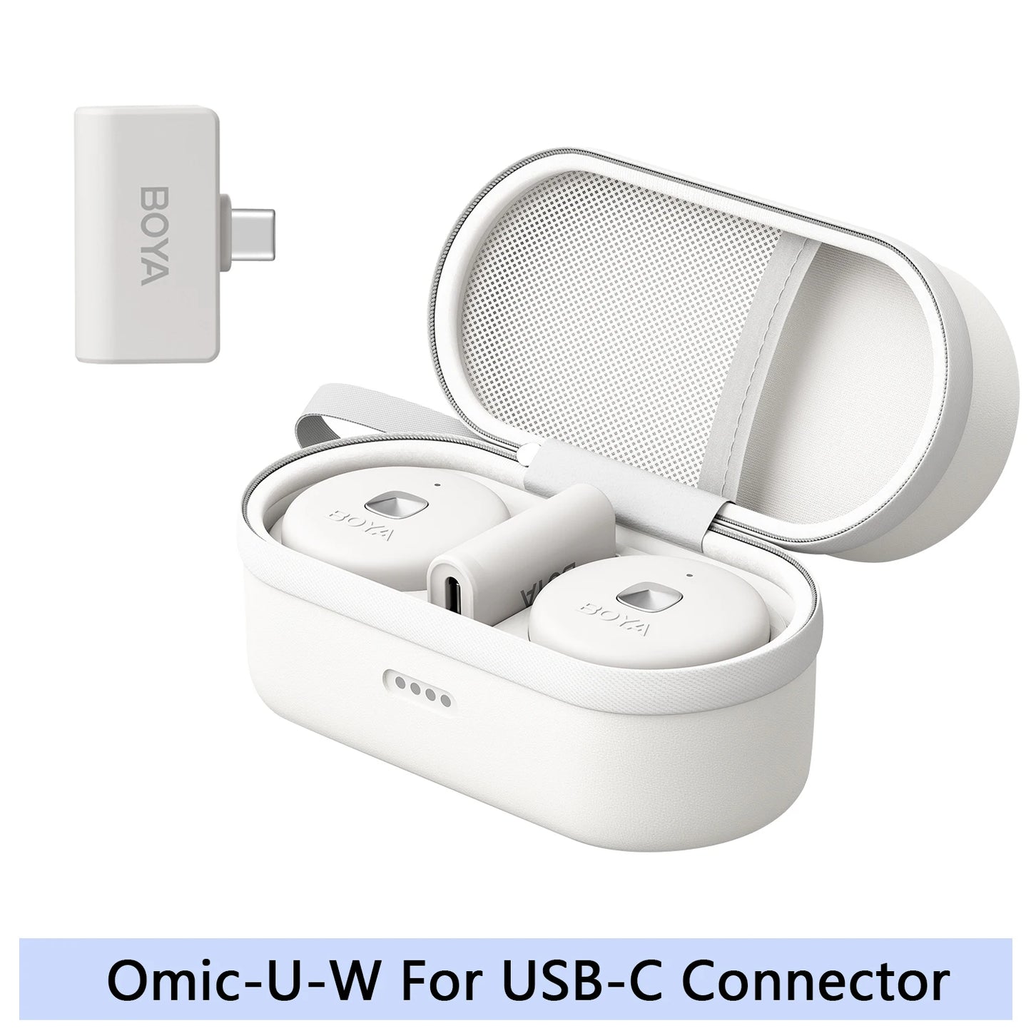 Microfone Lavalier Sem Fio BOYA Omic - Ideal para Vídeos e Transmissões ao Vivo