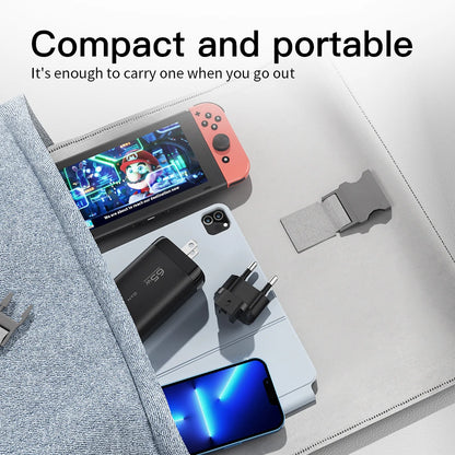 Carregador Essager 65W GaN USB Type C - Carregamento Rápido para Laptops e Smartphones