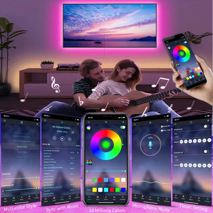 Fita LED USB 5V 5050 - Iluminação Inteligente para Ambientes