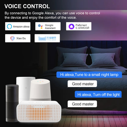 Fita de LED COB RGB Endereçável 1-25M 24V WS2811 com Controle Tuya WiFi