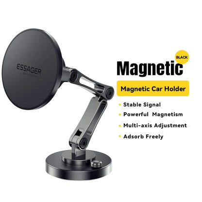 Suporte Veicular Magnético para Carregador Sem Fio Essager 15W - Praticidade e Estilo para Seu iPhone