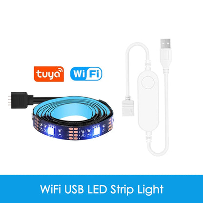 Fita de LED Inteligente Tuya Zigbee - Luz de Fundo USB para TV