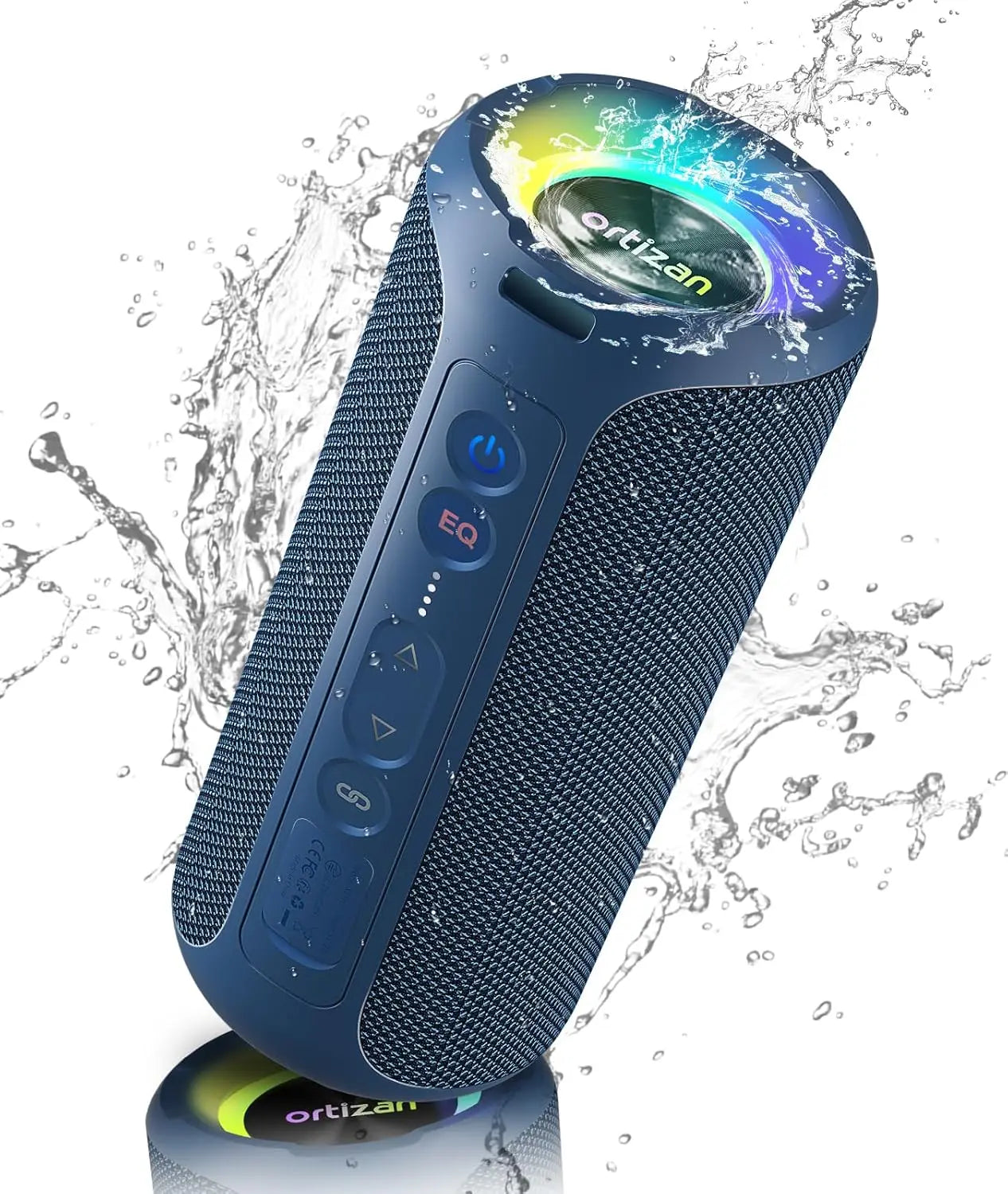 Caixa de Som Ortizan Bluetooth 40W com Bass Potente - À Prova d'Água IP7