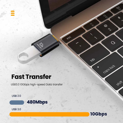 Adaptador Elough 10A USB Tipo C para USB A - Conector OTG USB 3.0
