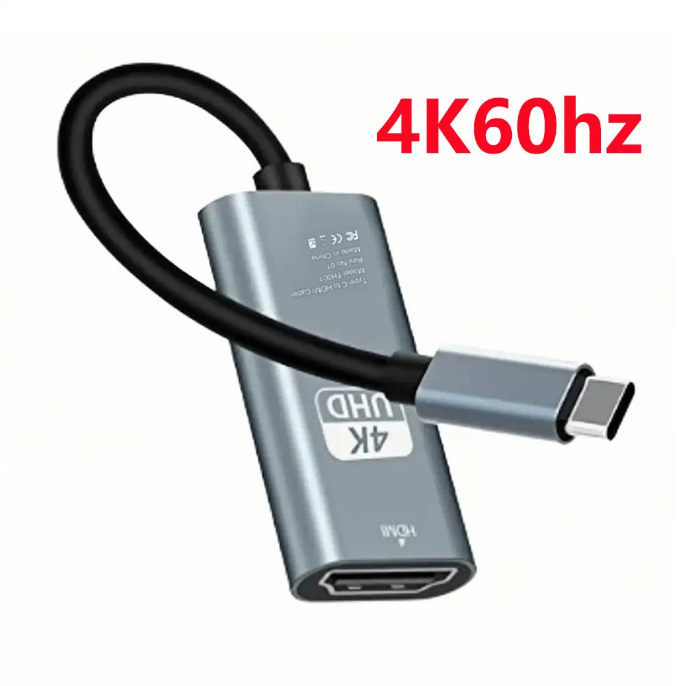 Adaptador Type C para HDMI 4K 60Hz - Converta Seu Dispositivo com Estilo