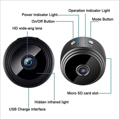 Câmera Mini A9 1080P HD com Wifi - Segurança Inteligente para Sua Casa