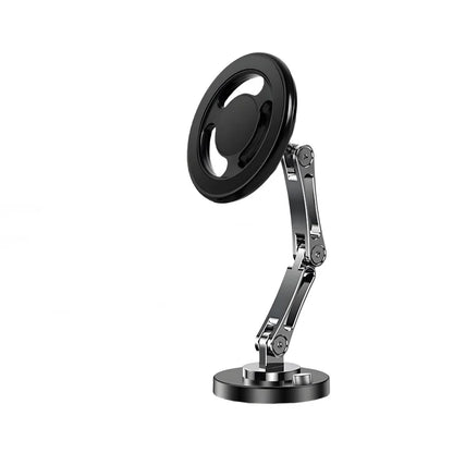 Carregador Sem Fio Magnético 15W com Suporte Dobrável e Rotação 360° para iPhone e Samsung