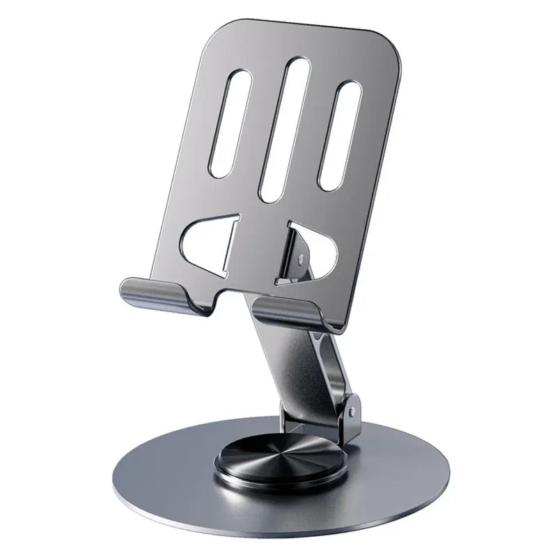 Suporte para Celular em Alumínio com Rotação 360° - Design Dobrável e Estável