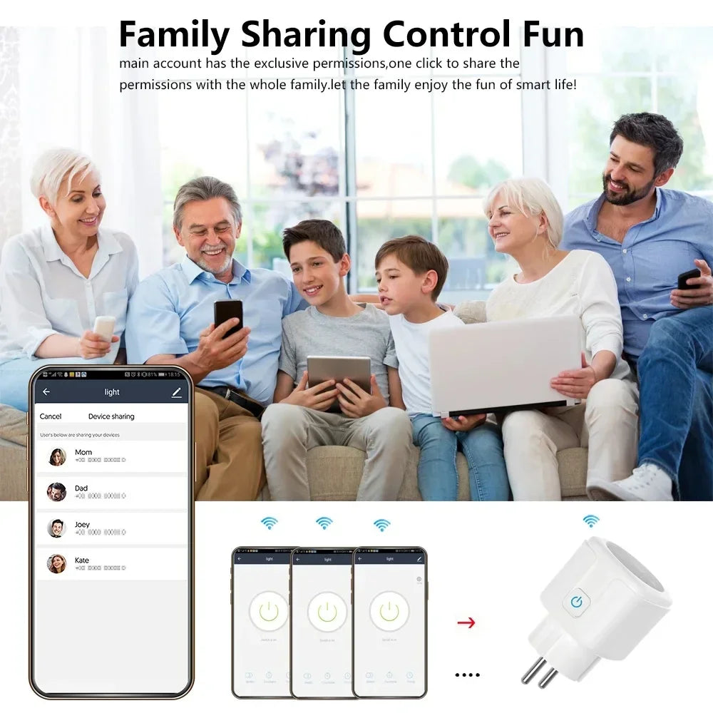 Tomada Inteligente Zigbee 3.0 WiFi - Controle de Voz e Monitoramento de Energia