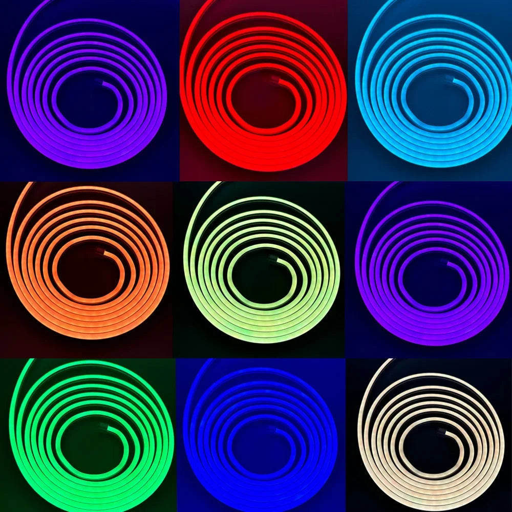 Fita de LED RGB Neon 1-5M USB Zigbee 3.0 Tuya - À Prova D'Água e Dimerizável
