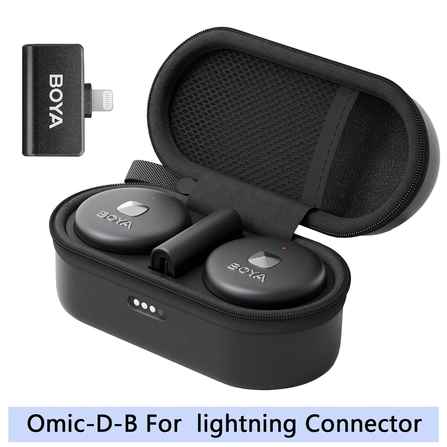 Microfone Lavalier Sem Fio BOYA Omic - Ideal para Vídeos e Transmissões ao Vivo