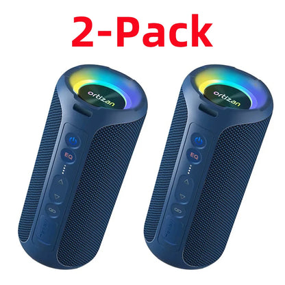 Caixa de Som Ortizan Bluetooth 40W com Bass Potente - À Prova d'Água IP7