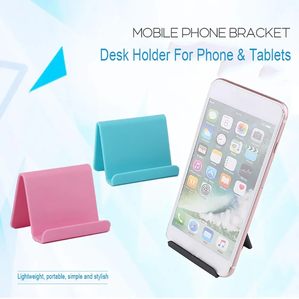 Suporte de Mesa para Smartphone Lazy Bracket - Mini e Portátil em Cores Vibrantes