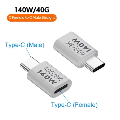 Adaptador NNBILI 140W 40Gbps OTG Type C - Conexão Rápida e Eficiente