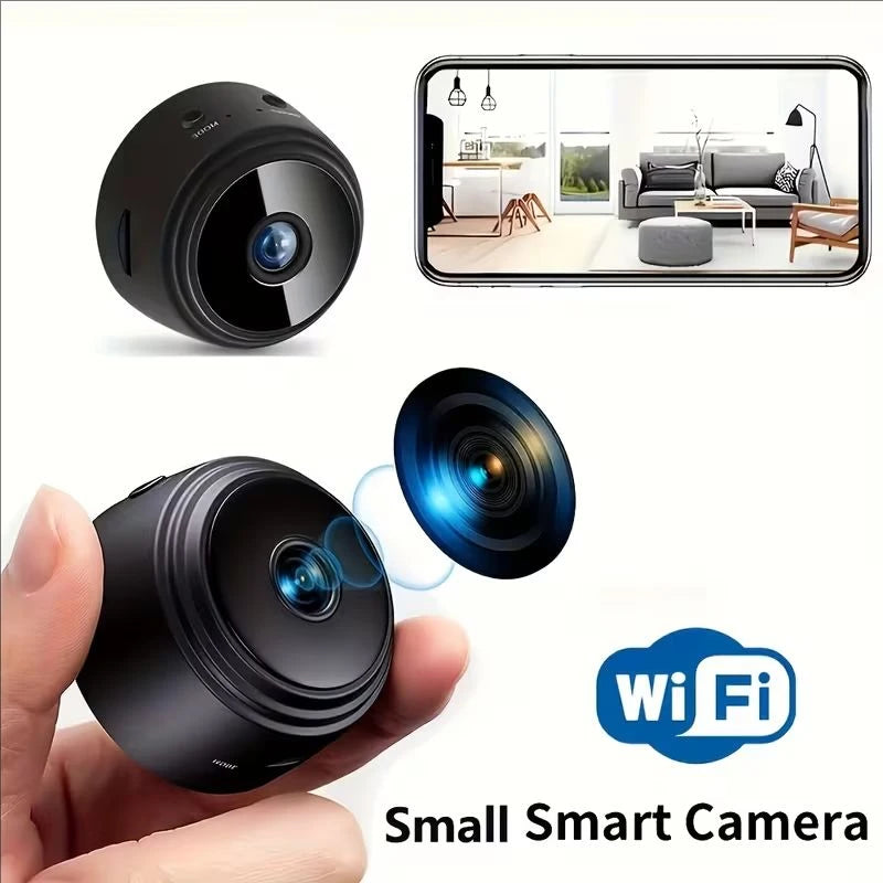 Câmera de Vigilância A9 Mini com Wifi - 1080P HD e Visão Noturna