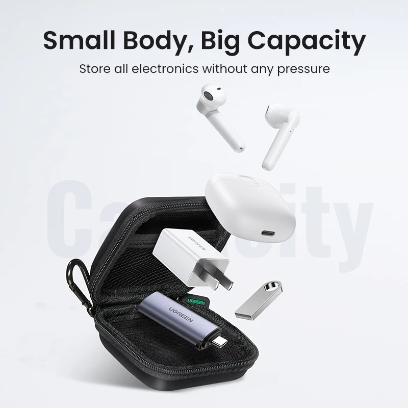 Estojo de Proteção UGREEN para Fones de Ouvido - Ideal para AirPods e Earpods