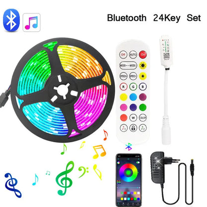 Fita de LED Auto-Adesiva 12V RGB com Wi-Fi e Bluetooth - 5M, 15M e 20M