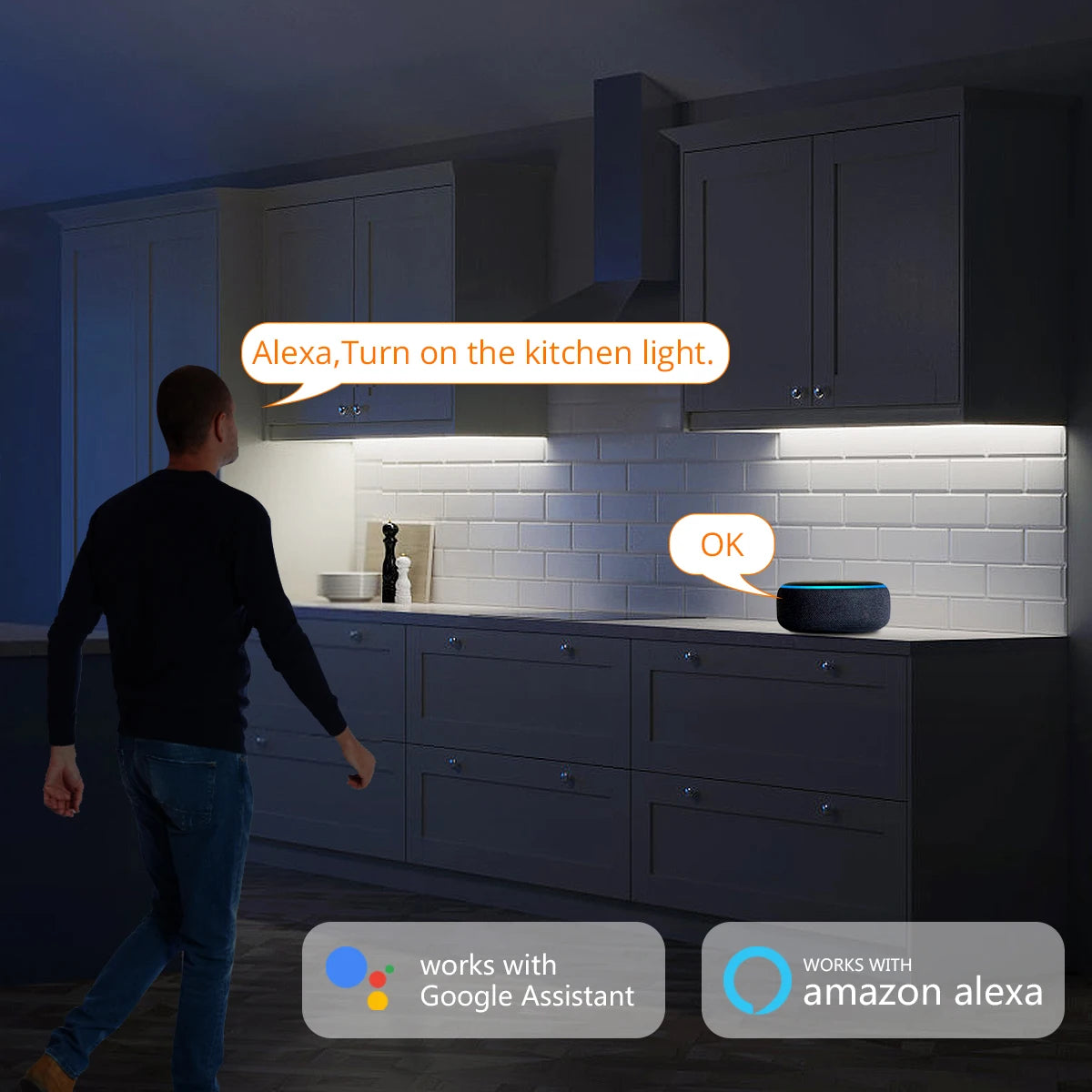 Fita de LED COB 24V com Controle WiFi Tuya - 3M, 5M e 10M