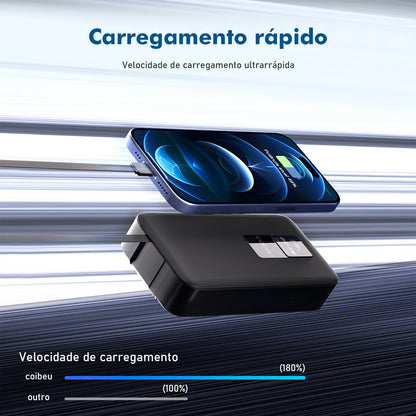 Power Bank Portátil 20000mAh - Carregador de Bateria Recarregável