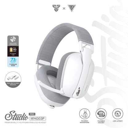 FANTECH WHG03P STUDIO PRO - Headset Gamer com Fio e Bluetooth 7.1 Surround
