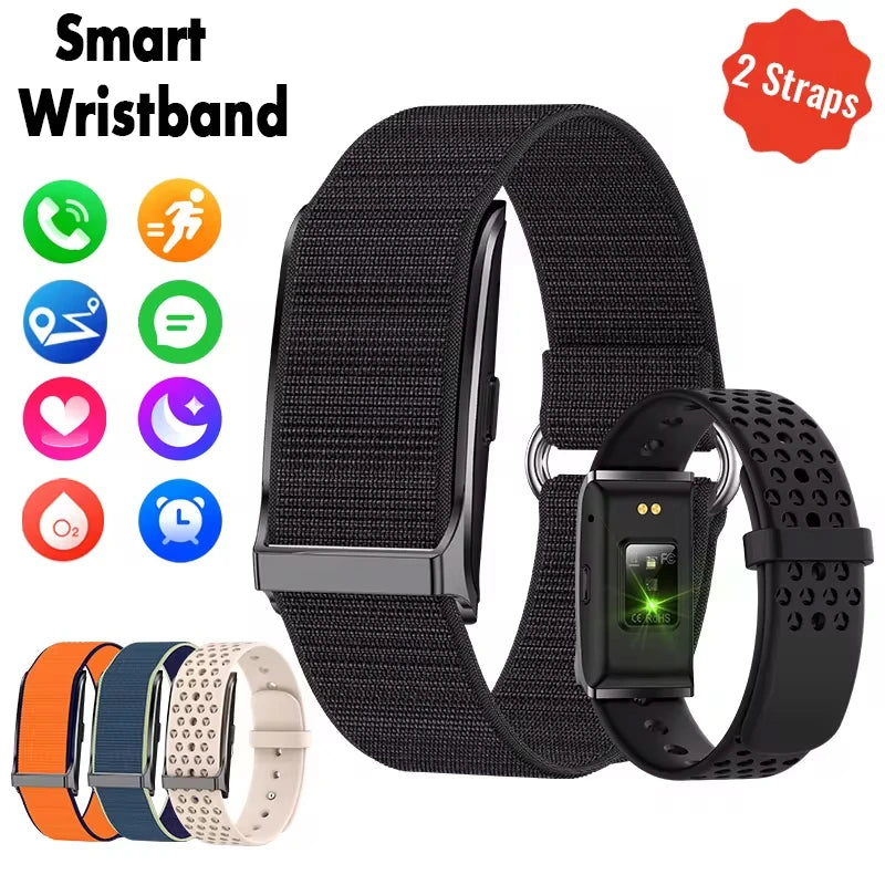 Relógio Inteligente Fitness para Homens e Mulheres - Monitor de Frequência Cardíaca e Pressão Arterial