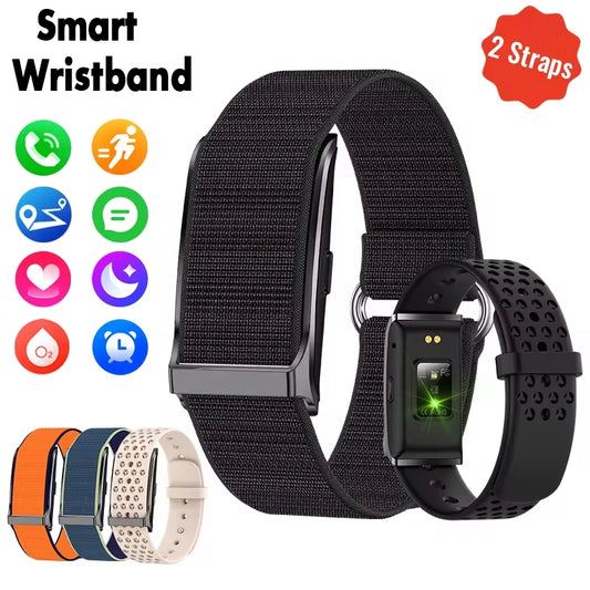 Relógio Inteligente Fitness para Homens e Mulheres - Monitor de Frequência Cardíaca e Pressão Arterial