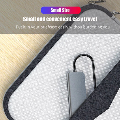 Hub USB-C 6 em 1 - Adaptador Tipo C 3.0 com Saída 4K HDMI, Leitor de Cartões SD/TF e Carregamento Rápido PD