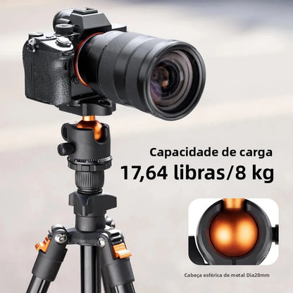 Tripé Portátil K&F CONCEPT para Câmeras - Ideal para Vlogs