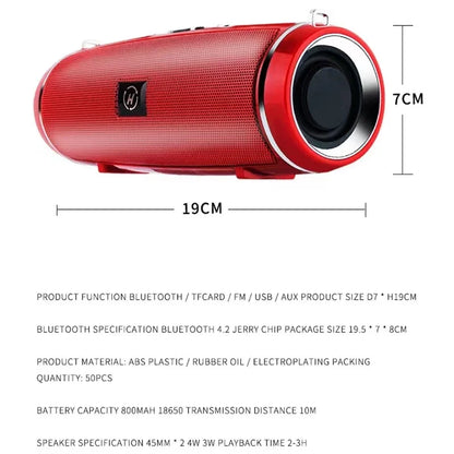 Caixa de Som Bluetooth Portátil 200W - Subwoofer HIFI à Prova d'Água IPX7