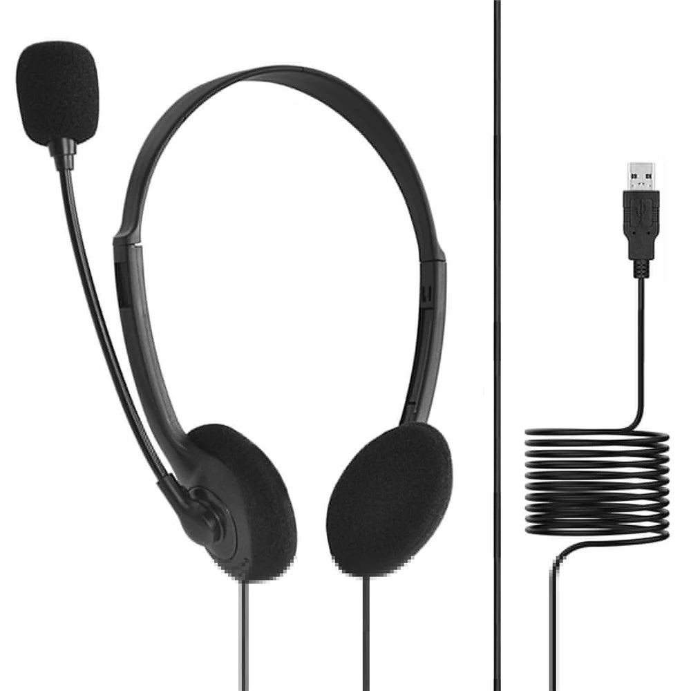 Fones de Ouvido com Cancelamento de Ruído para Gaming - Microfone USB