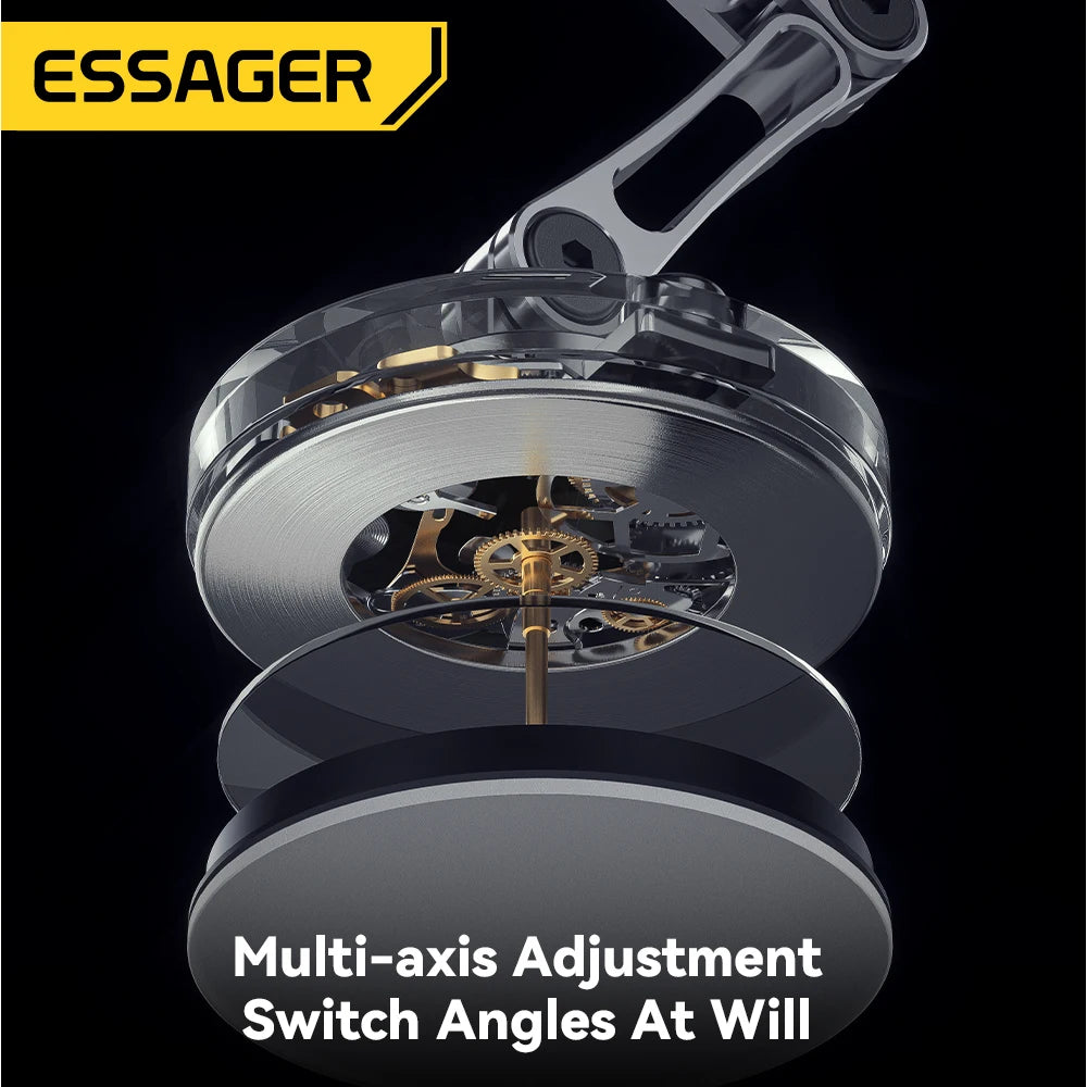 Suporte Veicular Magnético para Carregador Sem Fio Essager 15W - Praticidade e Estilo para Seu iPhone