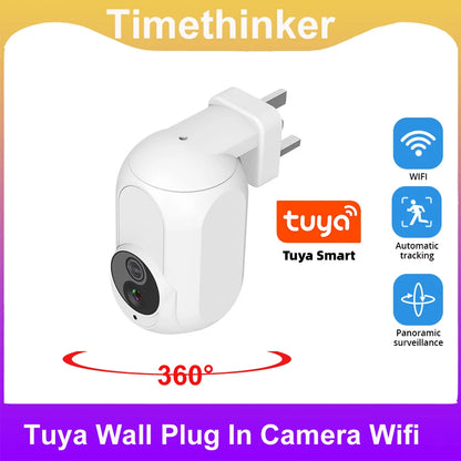 Câmera de Segurança Timethinker Wifi 360° - Vigilância HD 1080P com Visão Noturna
