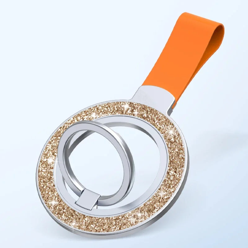 Suporte Magnético Universal para Celular com Magsafe - Anel de Dedos e Alça para Carro