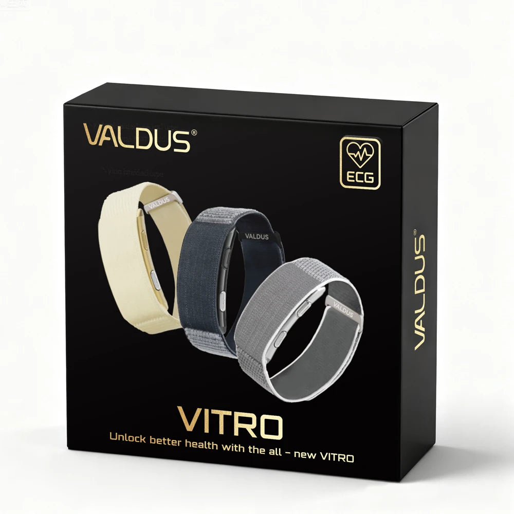Pulseira Inteligente VALDUS VITRO ECG - Monitoramento de Saúde e Fitness