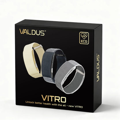 Pulseira Inteligente VALDUS VITRO ECG - Monitoramento de Saúde e Fitness