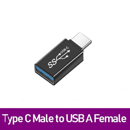 Adaptador Universal USB 3.0 OTG Type C - Conector USB C Masculino para USB-A Masculino e Feminino