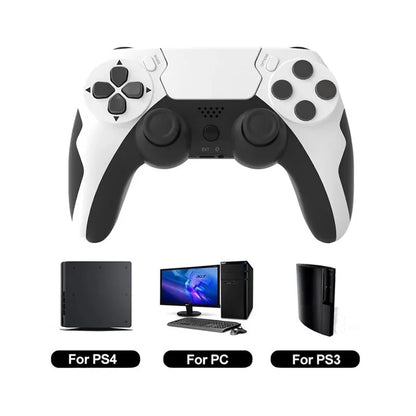 Controle Sem Fio GAMINJA P48 com Giroscópio de Seis Eixos para PS4, PS3 e PC