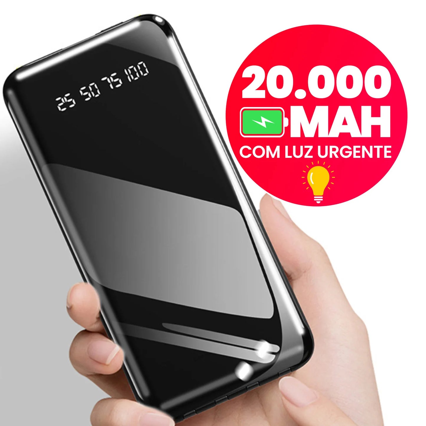 Power Bank 20000mAh Carregador Portátil Rápido
