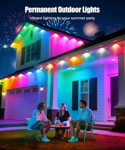 Fitas de Luz LED RGB de 60M com Controle Remoto e App - Iluminação Perfeita para Festas e Decorações