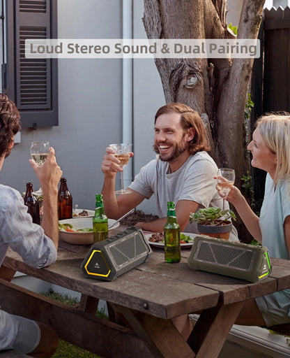 Caixa de Som Bluetooth MLOVE P3 - Potência de 40W, Som Estéreo, IPX7 à Prova d'Água